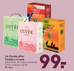 SPAR La Cuvée eller Paddy's Creek tilbud