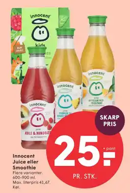 SPAR Innocent Juice eller Smoothie tilbud