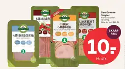 SPAR Den Grønne Slagter Skinke Sandwich tilbud