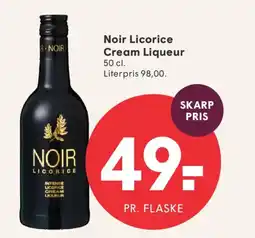 SPAR Noir Licorice Cream Liqueur tilbud