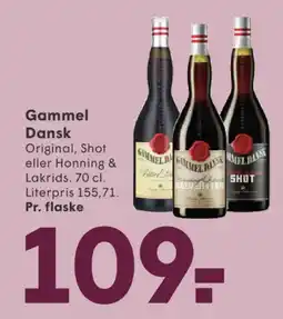 SPAR Gammel Dansk Original, Shot eller Honning & Lakrids tilbud