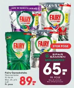 SPAR Fairy Opvasketabs tilbud