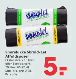 SPAR Snørelukke Skrald-Let Affaldsposer tilbud