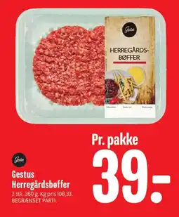 Min Købmand Gestus Herregårdsbøffer tilbud