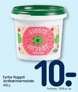 REMA 1000 Fynbo Hyggeli Jordbærmarmelade tilbud