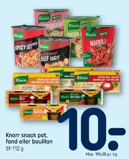 REMA 1000 Knorr snack pot, fond eller bouillon tilbud