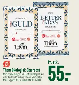 Min Købmand Them Økologisk Skæreost tilbud