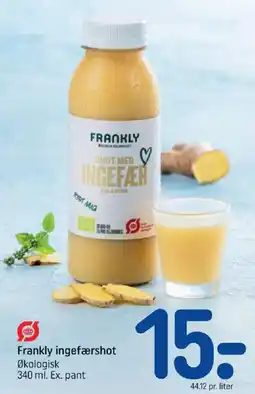 REMA 1000 Frankly ingefærshot tilbud