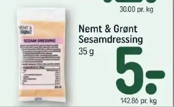 Nemt & Grønt Sesamdressing