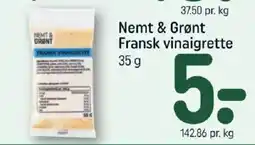 REMA 1000 Nemt & Grønt Fransk vinaigrette tilbud