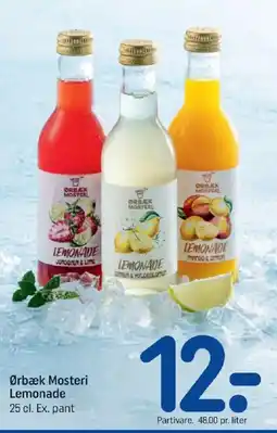 REMA 1000 Ørbæk Mosteri Lemonade tilbud