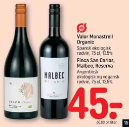 REMA 1000 Valor Monastrell Organic tilbud