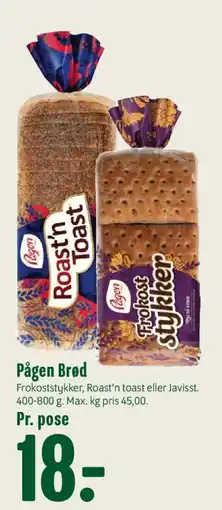 Min Købmand Pågen Brød tilbud