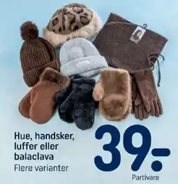 REMA 1000 Hue, handsker, luffer eller balaclava tilbud
