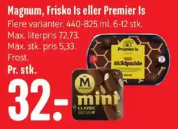 Min Købmand Magnum Frisko Is eller Premier Is tilbud