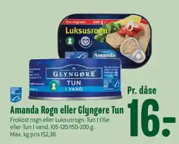 Min Købmand Amanda Rogn eller Glyngøre Tun tilbud