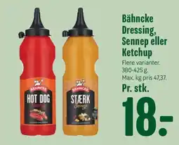 Min Købmand Bähncke Dressing, Sennep eller Ketchup tilbud