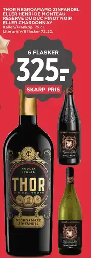 MENY Thor negroamaro zinfandel tilbud