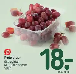 REMA 1000 S Røde druer tilbud