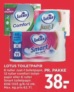 MENY Lotus toilet papir tilbud