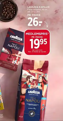 MENY Lavazza tales of napoli tilbud