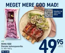 REMA 1000 Rema 1000 kalvespareribs tilbud