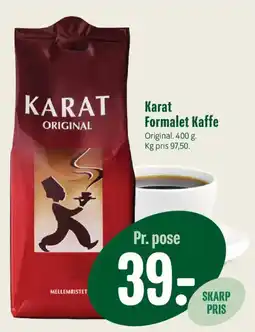 Min Købmand Karat Formalet Kaffe tilbud