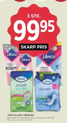 MENY Tena eller Libresse tilbud
