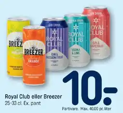REMA 1000 Royal Club eller Breezer tilbud