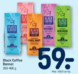 REMA 1000 Black Coffee Bønner tilbud