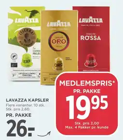 MENY Lavazza kapsler tilbud