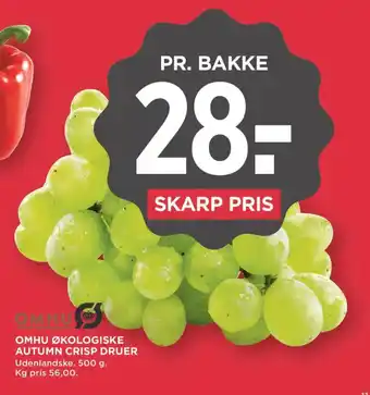 Omhu økologiske autumn crisp druer