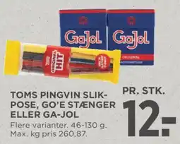 MENY Toms pingvin slikpose go'e stænger eller ga-jol tilbud
