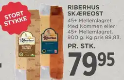 MENY Riberhus skæreost tilbud