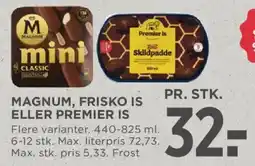 MENY Magnum, frisko is eller premier is tilbud