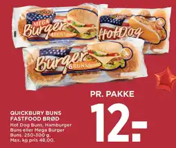 MENY Quickbury Buns Fastfood Brød tilbud