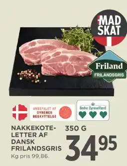 MENY Friland nakkekoteletter tilbud