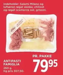 MENY Antipasti Famiglia tilbud
