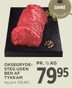 MENY Simre Oksegr yde-steg uden ben af tykkam tilbud