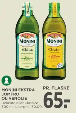 MENY Monini ekstra jomfru olivenolie tilbud