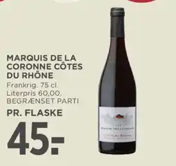 MENY Marquis de la Coronne Cotes du Rhone tilbud