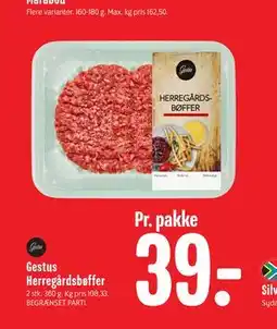 Min Købmand Gestus Herregårdsbøffer tilbud