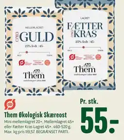 Min Købmand Them Økologisk Skæreost tilbud