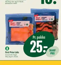 Min Købmand First Price Laks tilbud