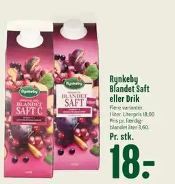 Min Købmand Rynkeby Blandet Saft eller Drik tilbud