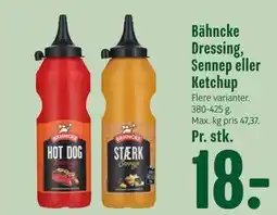 Min Købmand Bähncke Dressing, Sennep eller Ketchup tilbud