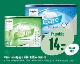 Min Købmand Care Toiletpapir eller Køkkenruller tilbud