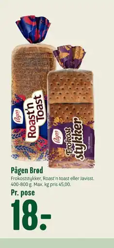 Min Købmand Pågen Brød tilbud