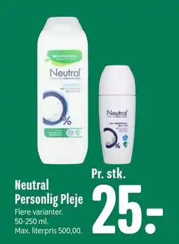 Min Købmand Neutral Personlig Pleje tilbud