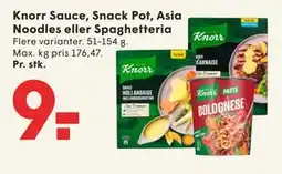 SPAR Knorr Sauce, Snack Pot, Asia Noodles eller Spaghetteria tilbud